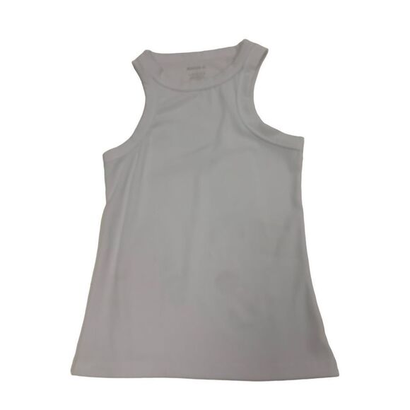 White Thick Ribbed Knit Tank - Picture 1 of 7